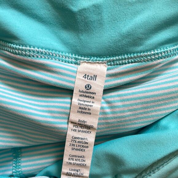 Lululemon Pace Setter Skirt in Stripe Dot Printed Angel Blue Rare Size 4 Tall - Picture 5 of 5